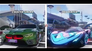 CHEATER VS PRO PLAYER (TOP GLOBAL | ACE RACER 2023