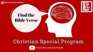 Christian Special | Find the Bible Verse | LeNorah