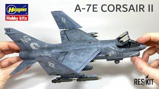 ResKit / Hasegawa 1/48  A-7E Corsair II.  Full Build Aircraft Model Kit