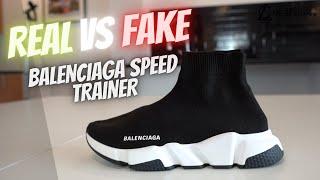 HOW TO SPOT EVERY FAKE LUXURY SHOE - REAL vs FAKE BALENCIAGA SPEED TRAINER