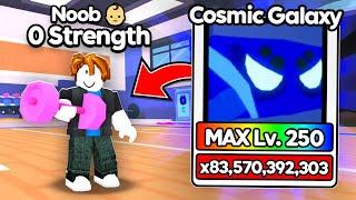 Starting Over as NOOB but with STRONGEST Giga Pet in Arm Wrestle Simulator! (Roblox)