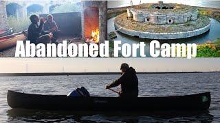 Three Day Canoe Camping Trip.  River Medway Tidal Estuary.  Camping in an Abandoned Fort.