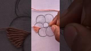 Gorgeous flower hand embroidery design|#kadhai|#handembroidery