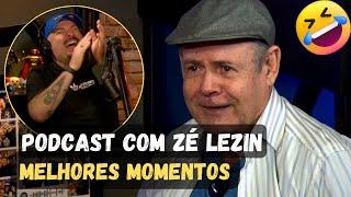 Zé Lezin contando várias piadas no podcast  - Melhores momentos do Ticaracaticast