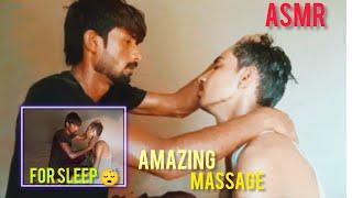 ASMR sleep massage with my cousin Relaxing ASMR massage for sleep 