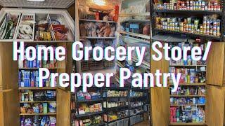 Home Grocery Store / Huge Pantry & Freezer Tour / Prepper Pantry Tour / Pantry Organization #prepper