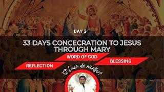 Day 3-Total CONSECRATION to JESUS through MARY  33 Days Method of prayer and Meditation by St Louis