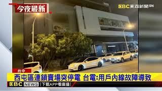 西屯區連鎖賣場突停電 民眾摸黑用餐@newsebc