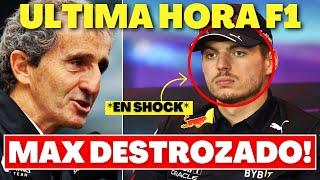 ALAIN PROST ACABA de DESTROZAR a MAX VERSTAPPEN con ESTE SOPRENDENTE MENSAJE!