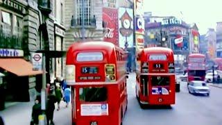 1968 London in 60FPS / A Bus Ride | Britain in the late 1960s - British Pathé