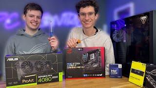 Building The DREAM RTX 4080 Super Gaming PC LIVE  - i9 14900K, TUF GT 302 | AD