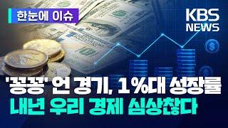 [한눈에 이슈] 얼어붙은 경기, 1%대 성장률 전망…내년 한국 경제 괜찮을까 / 정부 "예산 빨리, 많이 푼다" - KBS 2024.12.24.