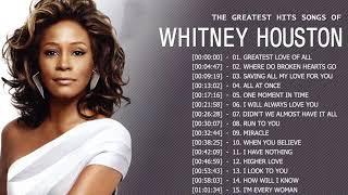 Whitney Houston Greatest Hits| Best Of Whitney Houston Full Album l Whitney Houston Best Song Ever