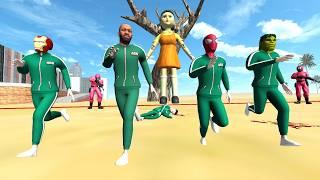 Franklin Play Squid Game with Avengers in Indian Bike Driving 3D #2