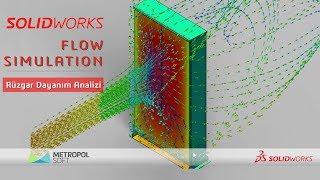 #SOLIDWORKS #FlowSimulation | Rüzgar Dayanım Analizi