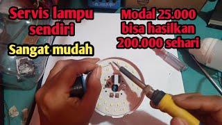 Servis sendiri lampu mati