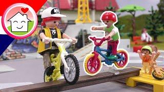 Playmobil filmpje Nederlands Het fietsparkour - Familie Huizer