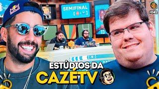 MOSTRANDO TODA A ESTRUTURA MILIONÁRIA DA CAZÉ TV - Podpah Visita #42