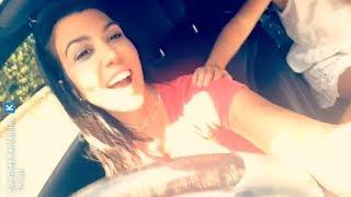 Kourtney Kardashian | Snapchat Videos | July 25 2017 w/ Khloe Kardashian and daughter Penelope