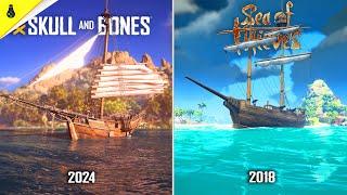 Skull and Bones vs Sea of thieves - Details and Physics Comparison