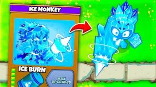 The Ice Monkey 4th path is INSANE! (Modded BTD 6)