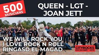 Queen/Joan Jett /LGT - MEDLEY - 500 musicians @CITYROCKS  (The biggest rock band in Central Europe)