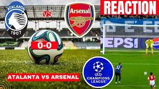 Atalanta vs Arsenal 0-0 Live Champions league Football UCL Match Score Highlights Vivo Gunners BC