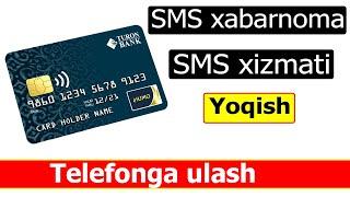 Humo kartasi sms xabarnoma yoqish ?