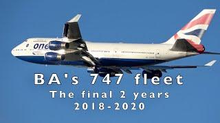 The complete British Airways 747 fleet.  The final 2 years.  #B747 #qots #heathrow #ba747retirement