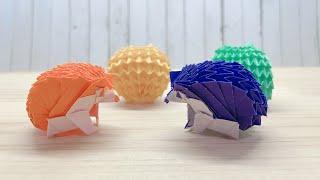 [색종이 접기] 동물 접기(고슴도치) | origami hedgehog | 折り紙　ハリネズミ