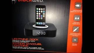 Blackweb lightning dock premium clock radio review