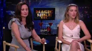 Magic Mike XXL: Amber Heard & Andie MacDowell Exclusive Interview | ScreenSlam