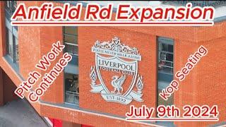Anfield Rd Expansion - 9th July 2024 - Liverpool FC - Latest Progress Update - #liverpoolfc