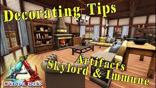 Decorating Tips - Immune & Skylord Artifacts - Ep13 - Crystal Isles - Ark Survival Evolved