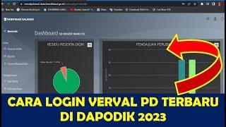 CARA LOGIN VERVAL PD TERBARU DI DAPODIK 2023