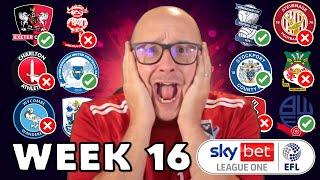 2024/25 League 1 - Matchday #16 Predictions