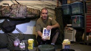 How to make a Forever Grits Packbait tutorial for carp fishing with underwater tank breakdown