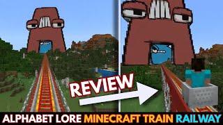 Alphabet Lore Minecraft Train Railway Review (Long Video)