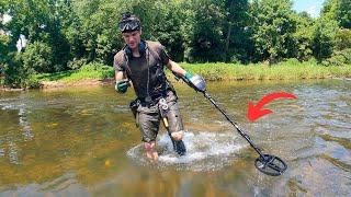 River Rapids Reveal Treasure from Years Ago! (Metal Detecting)