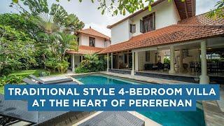 4-Bedroom Freehold Villa with Traditional Balinese Style in Pererenan