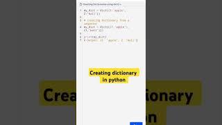 Creating dictionary in python @ctutorialbynaziasohail