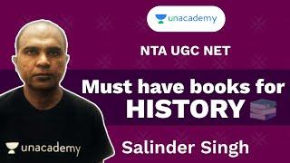 Most Important Books For History | Unacademy Live NTA UGC NET | Salinder Singh