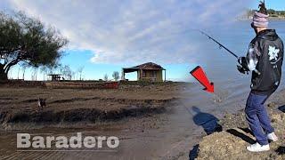 PESCA en BARADERO, Taruchas y pesca VARIADA, MUCHA COSTA y RANCHO | Paraje La Bataraza.