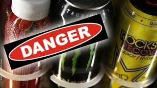 Warning about energy drinks