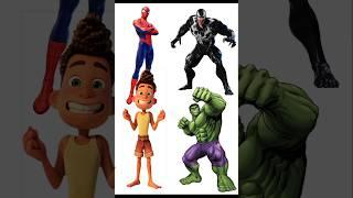 Alberto x Spider-Man x Venom x Hulk Mashup #digitalartist #digitalart #shorts