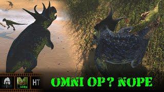 The Isle Evrima - Omni OP? Nope - Horde Test - Diabloceratops