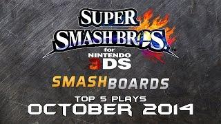 Best of Smash: Top 5 Super Smash Bros for 3DS Plays for October 2014