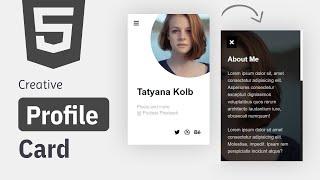 Profile Card with Dropdown | HTML, CSS , Javascript