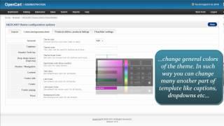 Neocart OpenCart theme customization video manual