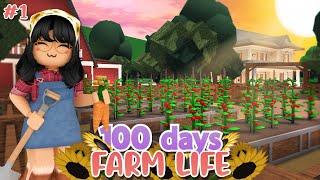 I Spent 100 DAYS as a FARMER in Bloxburg!!  | Ep 1